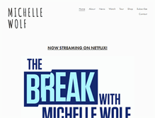 Tablet Screenshot of michelleisawolf.com